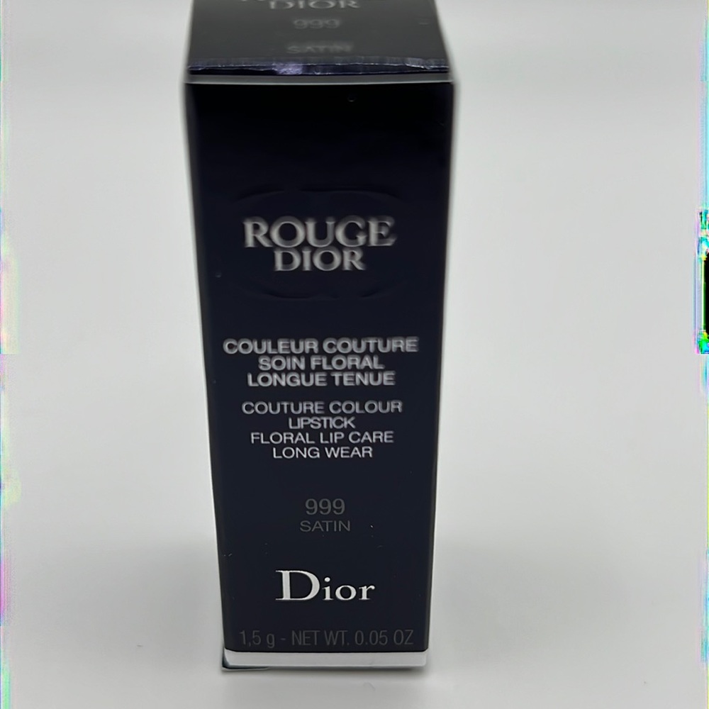 Dior Deluxe Sample Size Lipstick in their signature 999 Satin Red. New in Box